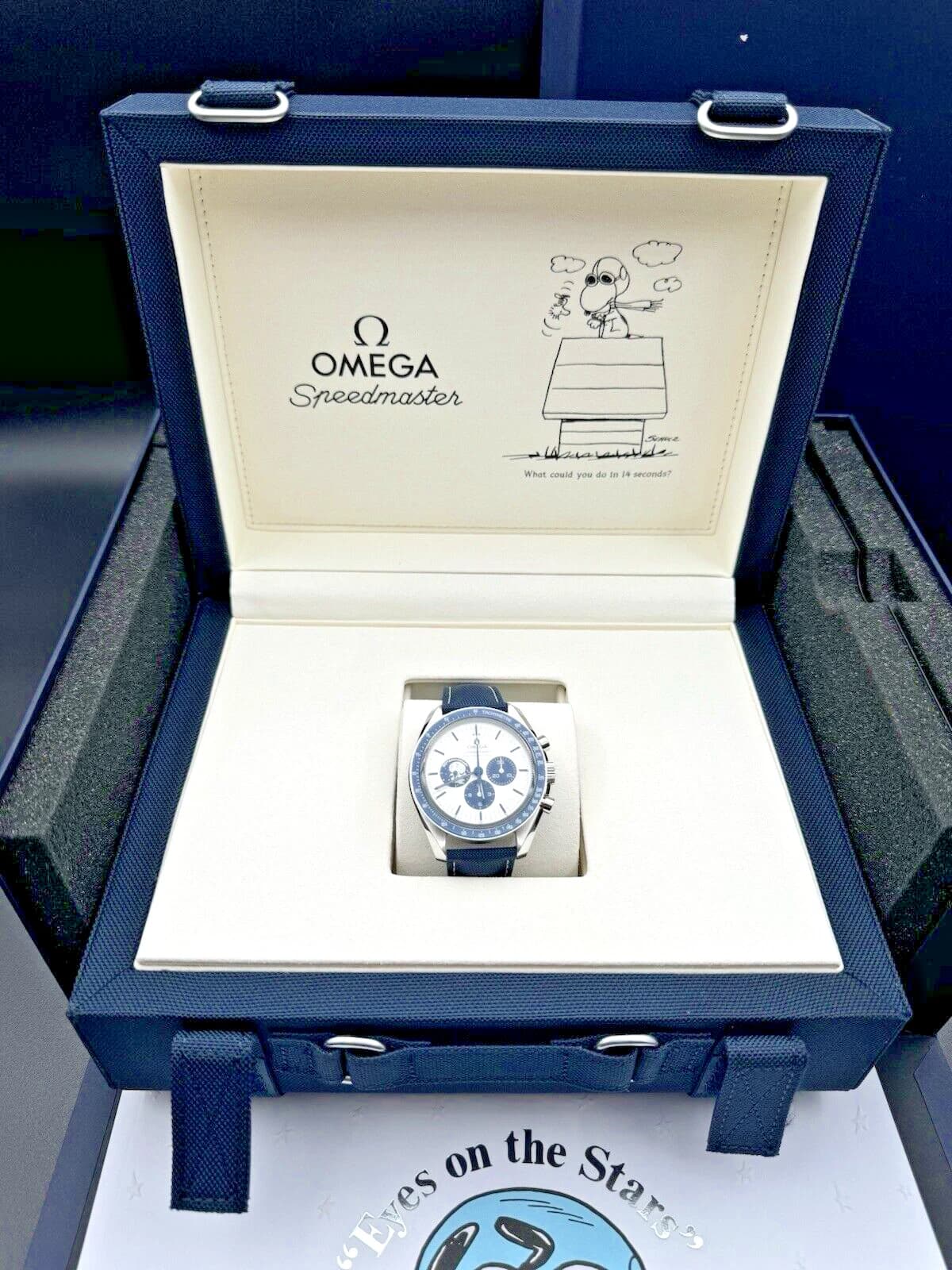 NEW 2025 Omega Speedmaster SILVER SNOOPY AWARD BLUE 310.32.42.50.02.001 Watch - Image 3