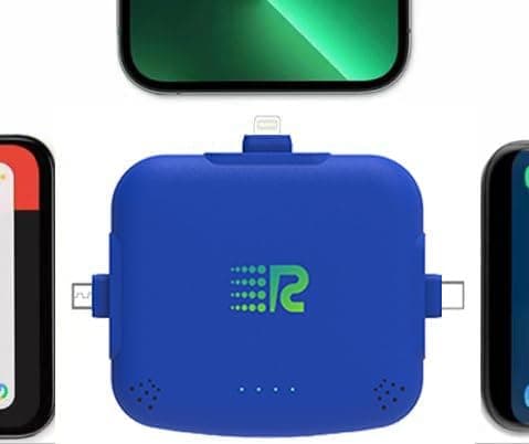 Rush Charge Universe 3 in 1 Portable Charger – 3300mah, 2.4A High-Speed Fast Charging Compatible with iPhone and Android Blue - Image 5