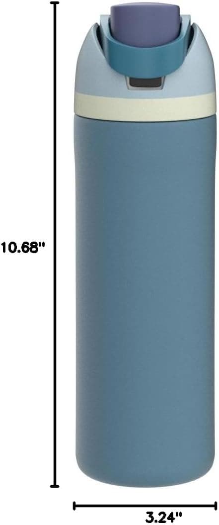 Owala FreeSip Insulated Stainless Steel Water Bottle with Straw, BPA-Free Sports Water Bottle, Great for Travel, 24 Oz, Denim - Image 2