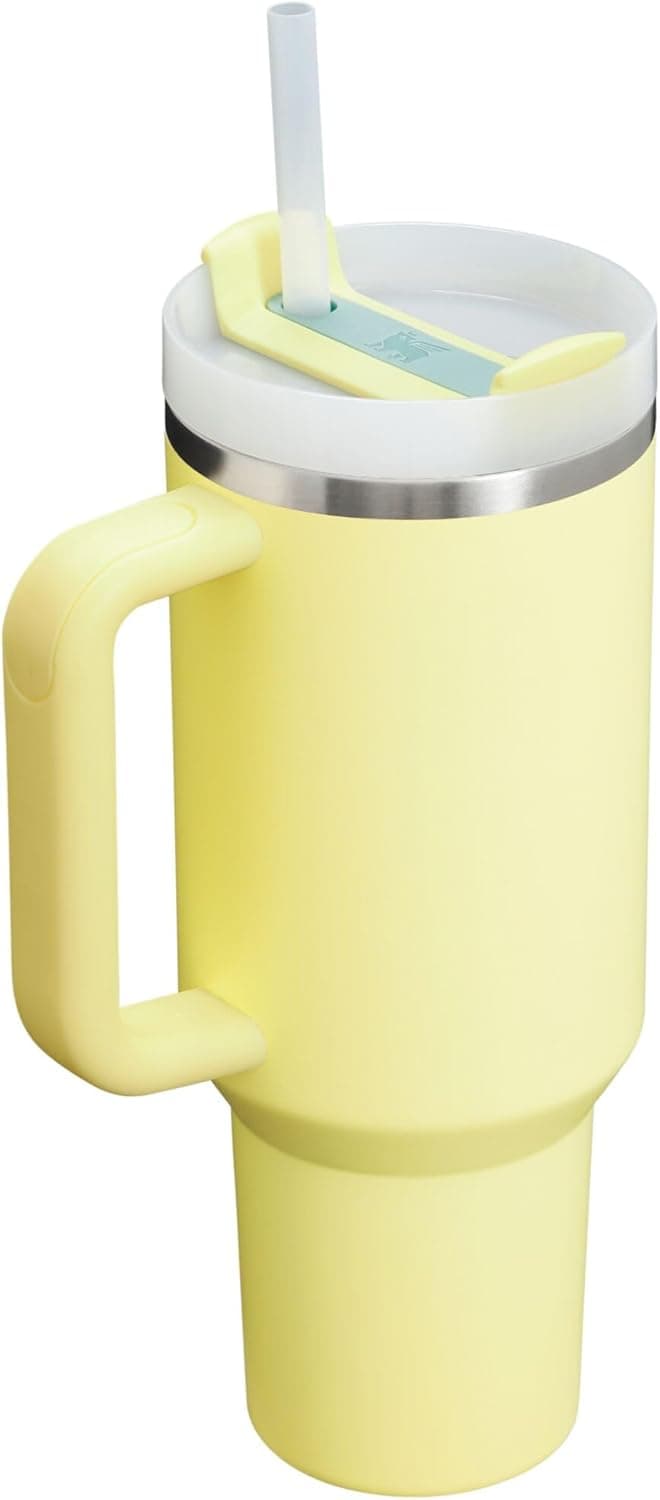 STANLEY Quencher H2.0 Tumbler with Handle and Straw 40 oz | Pomelo - Image 3