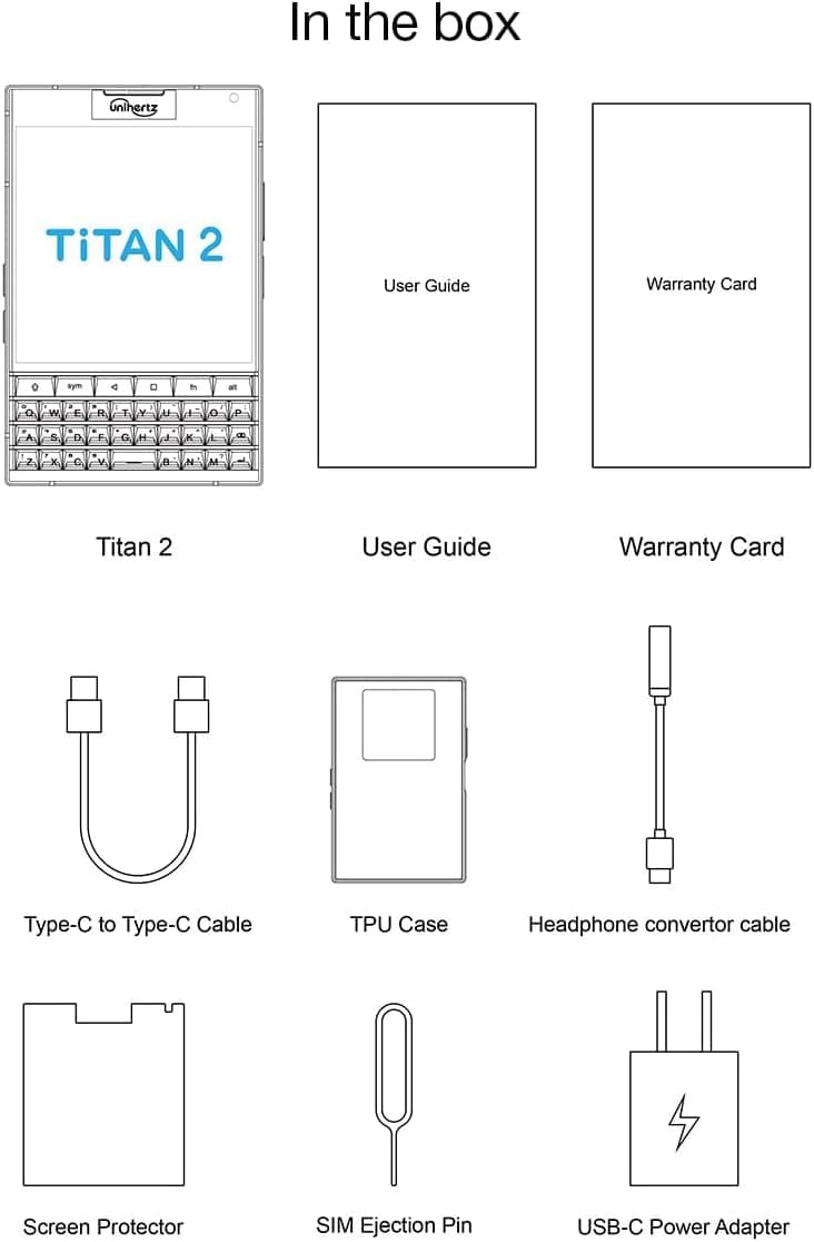 Unihertz Titan 2 The Latest 5G QWERTY Physical Keyboard 5G Smartphone Android 15 - Image 6