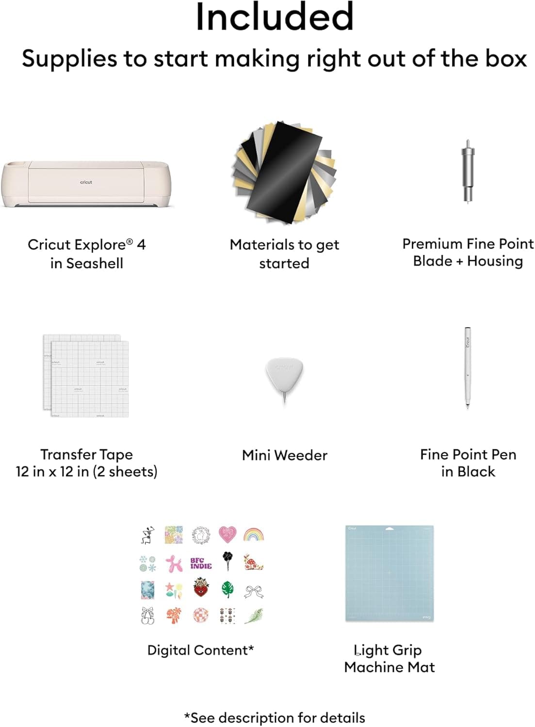 Cricut Explore 4 - Smart Cutting Machine (Seashell) | Digital Content Bundle - Includes Images in Design Space App - Image 2