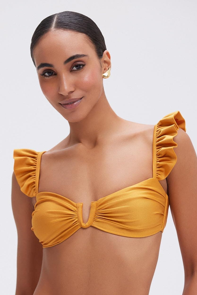 PatBO Lagoa Lycra Flutter Bikini Top - Image 2
