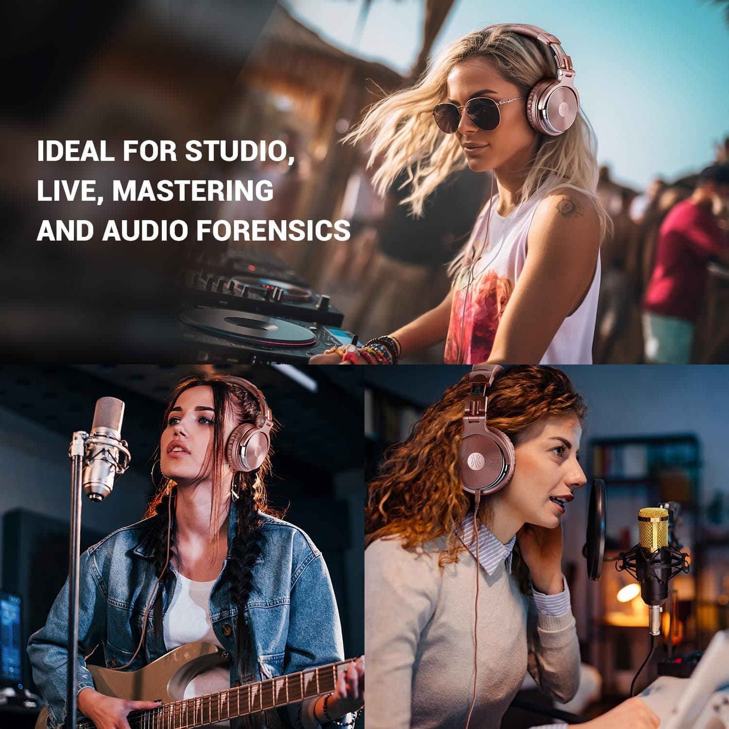 OneOdio Wired Over Ear Headphones Studio Monitor & Mixing DJ Stereo Headsets - Image 6