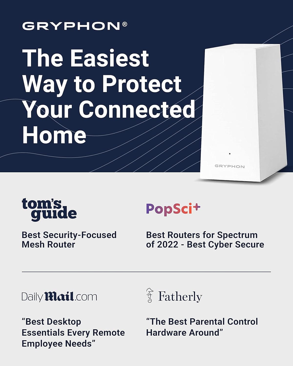 Gryphon AX – Ultra-Fast Mesh WiFi 6 Parental Control Router – Advanced Content Filters and Next-Gen Firewall  - Image 7