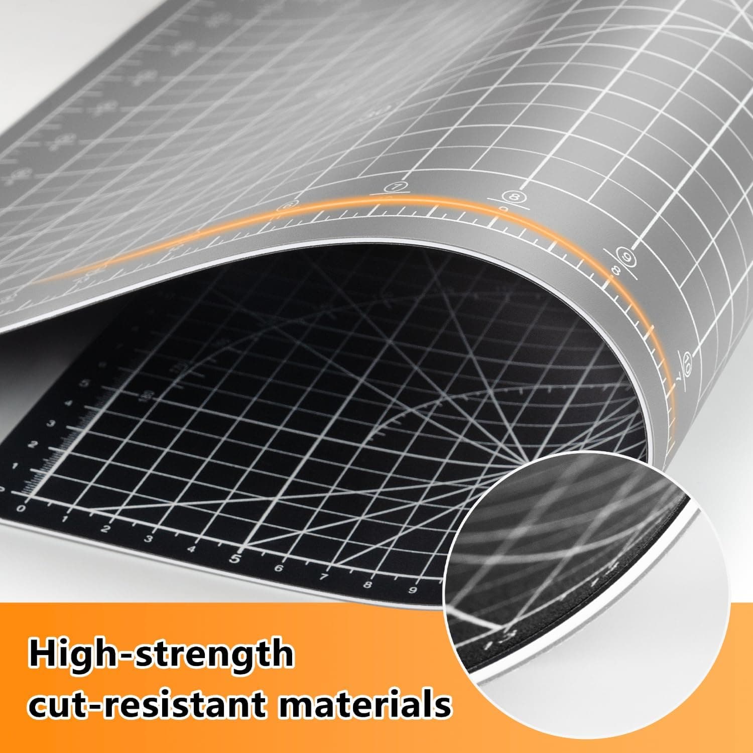 Ecraft Large Self Healing Cutting Mat: 24" x 36" Grey/Black - Image 4