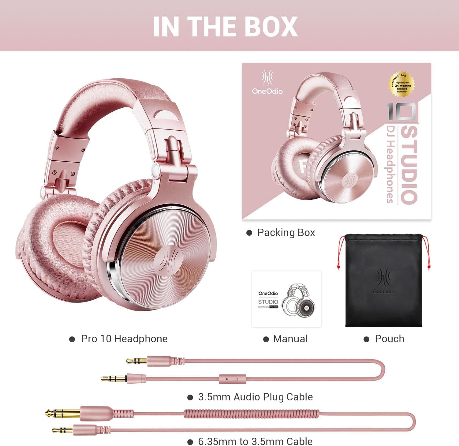 OneOdio Wired Over Ear Headphones Studio Monitor & Mixing DJ Stereo Headsets - Image 8