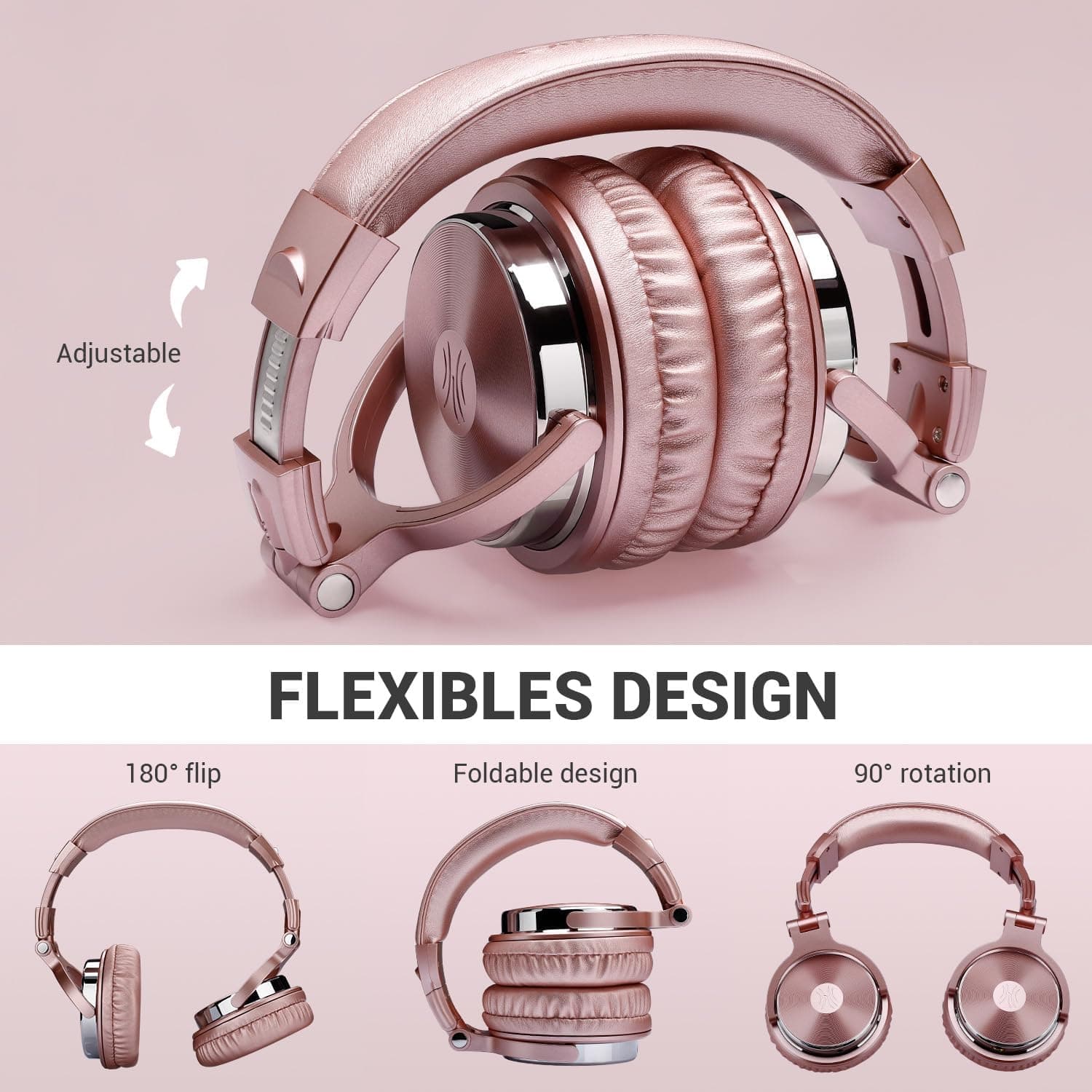 OneOdio Wired Over Ear Headphones Studio Monitor & Mixing DJ Stereo Headsets - Image 7