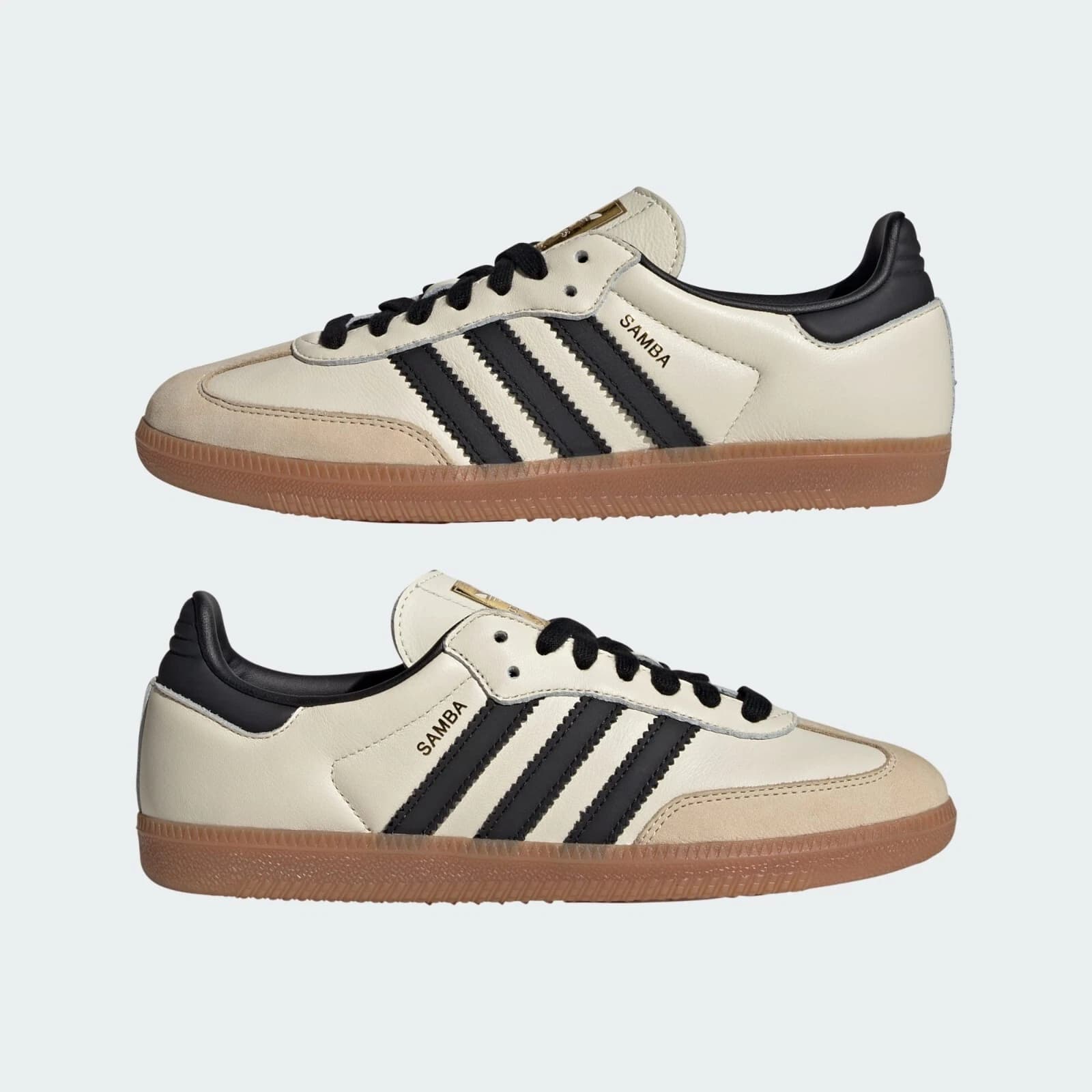 adidas Samba OG Cream White Sand Strata Womens Cream Sports Sneaker ID0478 - Image 8